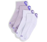 PUMA Chaussettes trois-quarts matelassées à logo cœur Enfant et Adolescent (lot de 2), Accessoires, Violet, 39-42 39-42