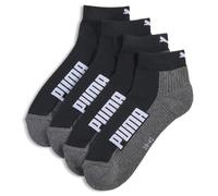 PUMA Chaussettes trois-quarts matelassées Unisexe (lot de 2), Vêtements, Noir/Blanc, 35-38 35-38