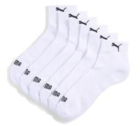 PUMA Quarter Cushioned Recycled Cotton Chaussettes, Blanc, 43-46 (Lot de 3) Mixte