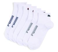 PUMA Chaussettes trois-quarts Unisexe (lot de 3 paires), Vêtements, Blanc/Various Logo Colors, 43-46 43-46