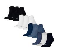 Puma Chaussettes Unisex Quarters, Pack De 12 - Quarter Plain 12P, Logo, Uni