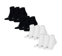 Puma Chaussettes Unisex Quarters, Pack De 12 - Quarter Plain 12P, Logo, Uni