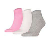 Puma Chaussettes Unisex Quarters, Pack De 3 - Quarter Plain 3P, Logo, Uni