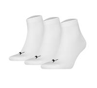 Puma Chaussettes Unisex Quarters, Pack De 3 - Quarter Plain 3P, Logo, Uni