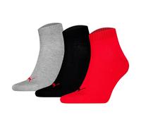 Puma Chaussettes Unisex Quarters, Pack De 3 - Quarter Plain 3P, Logo, Uni