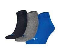 Puma Chaussettes Unisex Quarters, Pack De 3 - Quarter Plain 3P, Logo, Uni