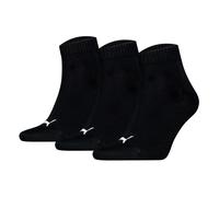 Puma Chaussettes Unisex Quarters, Pack De 3 - Quarter Plain 3P, Logo, Uni