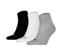 Puma Chaussettes Unisex Quarters, Pack De 3 - Quarter Plain 3P, Logo, Uni