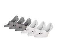 Socquettes femmes Puma PUMA UNISEX FOOTIE ECOM Pack de 6 Multicolore 35 / 38