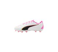 Puma Chaussures de football unisexe King 20 Match FG/AG – Blanc/Rose Poison Aqua – 41/42 EU