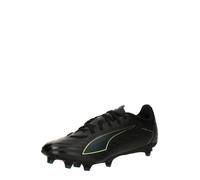 PUMA Chaussures de Football Unisexes Ultra 6 Play FG/AG, Puma Noir pétillant Vert Clair Terrain, 45 EU