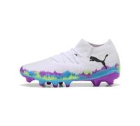 PUMA Chaussure de football FUTURE 8 MATCH BRILLIANCE FG/AG Femme, Chaussures, Blanc/Fizzy Apple/Bright Aqua, 40 40