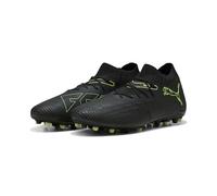PUMA Chaussure de Football Future 8 Match MG Unisexe 43, Black Fizzy Light Green Terrain Yellow