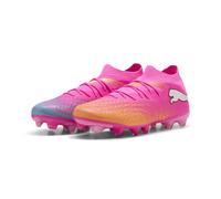 Puma Chaussures de football Future 9 Match FG/AG Unisexe Poison Pink / Bright Aqua White 43 EU