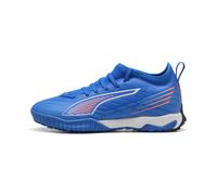 PUMA Chaussure de football mi-hautes ULTRA 6 MATCH TT Enfant et Adolescent, Chaussures, Ultra Bleu/Blanc/Glowing Rouge, 34.5 34.5