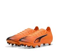 PUMA Chaussure de Football Ultra 6 Match FG/AG Unisexe 40.5, Heat Fire Black Glowing Red Orange