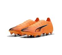 PUMA Chaussure de Football Ultra 6 Match MxSG Unisexe 45, Heat Fire Black Glowing Red Orange
