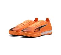PUMA Chaussure de Football Ultra 6 Match TT Unisexe 40.5, Heat Fire Black Glowing Red Orange