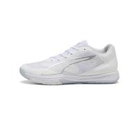 PUMA Mixte Accelerate Turbo 4 Chaussure de Terrain intérieur, White Silver Ash Gray, 47 EU