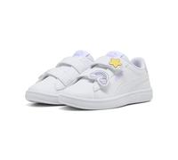 PUMA Chaussures à Scratch Smash 3.0 Badges Enfant 33, White Light Lavender Purple