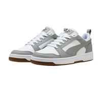 Puma Chaussures Basses Unisexes Rebound V6, Puma Blanc Gris Echo Puma Noir, 45 EU
