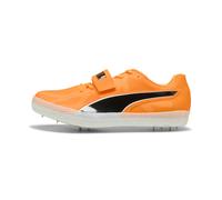 PUMA Chaussures d’athlétisme à crampons evoSPEED High Jump 11 Unisexe, Chaussures, Sun Stream/Noir/Blanc, 38 38