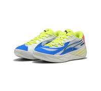 PUMA Chaussures de Basketball All-Pro Nitro™ Unisexe 45, White Yellow Alert Pink