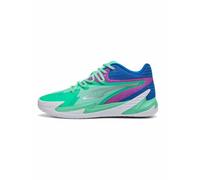PUMA Chaussures de basketball Dagger unisexes pour adulte, Green Glimmer Pure Magenta, 45 EU