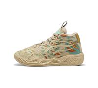 PUMA Chaussures de basketball MB.04 Flare Enfant et Adolescent, Chaussures, Light Sand/Aquatic/Orange Glo, 36 36