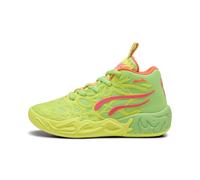 PUMA Chaussures de basketball MB.04 Gem Enfant, Chaussures, Jaune Alert/Vert Glare/Rose Alert, 27.5 27.5