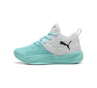 PUMA Chaussures de basketball mi-hautes Court Pro 3 Enfant et Adolescent, Chaussures, Blanc, 38.5 38.5