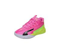 PUMA Chaussures de Basketball mi-Hautes Dagger 2 Enfant et Adolescent 38.5, Lime Squeeze Bright Aqua Black Yellow Blue