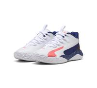 PUMA Chaussures de basketball mi-hautes Dagger 2 Enfant et Adolescent, Accessoires, Blanc, 37.5 37.5