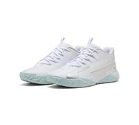 PUMA Chaussures de Basketball mi-Hautes Dagger 2 Unisexe 42.5, White Silver Feather Gray Metallic