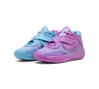 PUMA Chaussures de basketball mi-hautes MB.05 Hive Enfant et Adolescent, Accessoires, Bleu, 35.5 35.5
