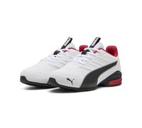 PUMA Chaussures de Course sur Route Unisexe Electro SL, Blanc/Noir pour Tous Les Temps, Rouge, 39 EU, Puma White PUMA Black for All Time Red, 39 EU