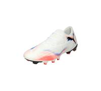 PUMA Chaussures de Football Basses Future 8 Match FG/AG Unisexe 47, White Black Glowing Red