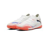 PUMA Chaussures de Football Future 8 Match TT Femme 42, White Black Glowing Red