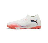 Puma Chaussures de Football Future 8 Match Unisexes, Puma Puma Blanche, Noire, Rouge éclatante, 44.5 EU