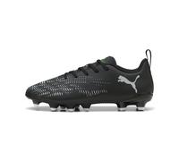 PUMA Chaussures de football FUTURE 8 PLAY FG/AG Enfant et Adolescent, Chaussures, Noir/Cool Light Gris/Vert, 37.5 37.5