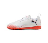 PUMA Chaussures de Football Future 8 Play TT Enfant et Adolescent 32, White Black Glowing Red