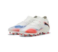 Puma Chaussures de Football Future 8 Pro FG/AG, Puma Puma Blanche, Noire, Rouge éclatante, 43 EU