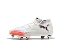 PUMA Chaussures de football FUTURE 8 ULTIMATE MxSG Unisexe, Chaussures, Blanc/Noir/Glowing Rouge, 40 40