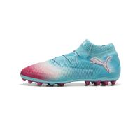 PUMA Chaussures de football FUTURE 8 ULTIMATE RE-CHARGE MG Unisexe, Chaussures, Hero Bleu/Blanc/Sunset Rose, 40.5 40.5