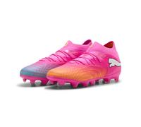 PUMA Future 9 Pro FG/AG JR Chaussures de Football, Poison Pink-Sun Stream-Bright Aqua White, 35 EU, Poison Pink Sun Stream Bright Aqua PUMA White, 35 EU
