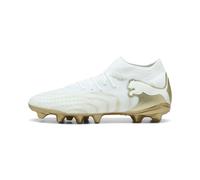 PUMA Chaussures de football unisexes Future 9 Pro Fg/Ag, blanc/beige, 42 EU