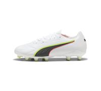 PUMA Chaussures de football KING 20 MATCH FG/AG Enfant et Adolescent, Chaussures, Blanc, 35.5 35.5