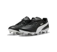 PUMA Mixte King Liga Mxsg Chaussure de Football, Black White Silver, 44 EU