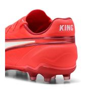 Puma Chaussures De Football King Match Fg/Ag Unisexe, Chaussures, Glowing Rouge/Blanc/Rouge Fire, 42 Glowing Red,White,Red Fire