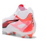 Puma Chaussures De Football Ultra 5 Match+ Fg/Ag Femme, Chaussures, Blanc/Noir/Glowing Rouge, 37 White,Black,Glowing Red
